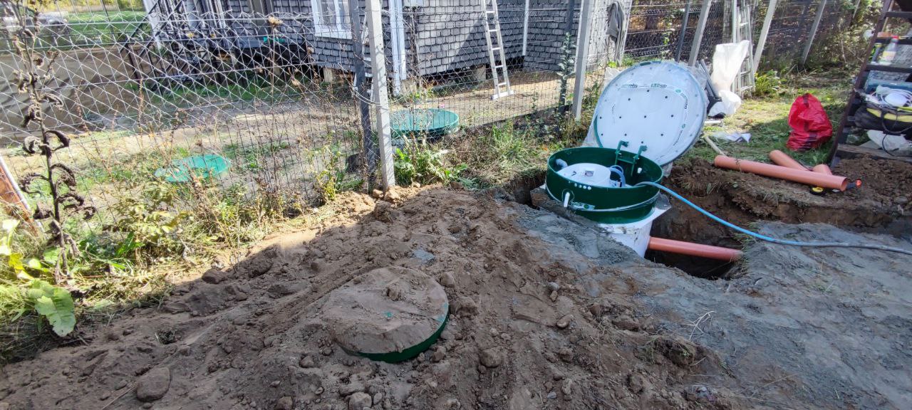 Монтаж септика